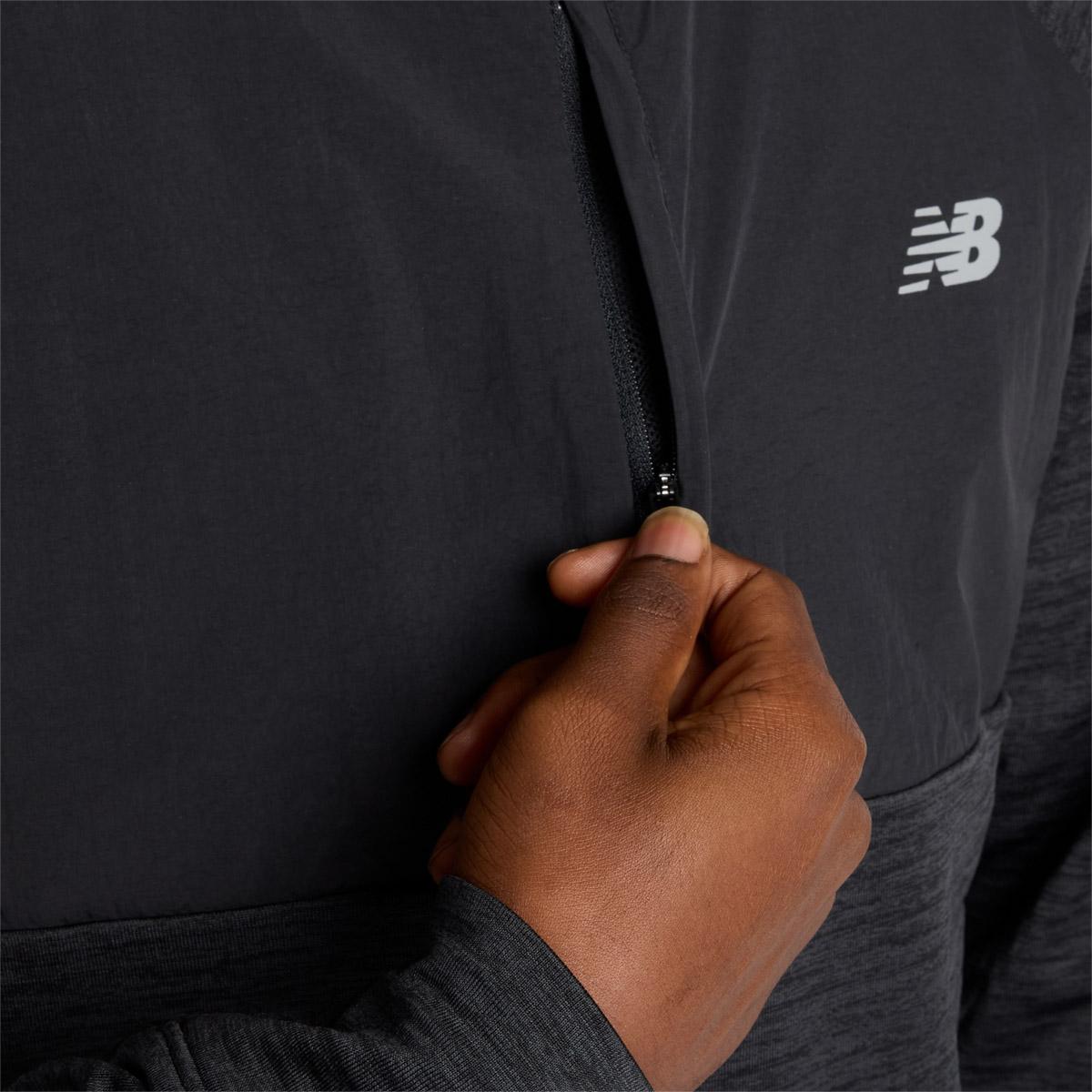 New Balance Heat Grid Balaclava Hood Løpetrøye Herre Black