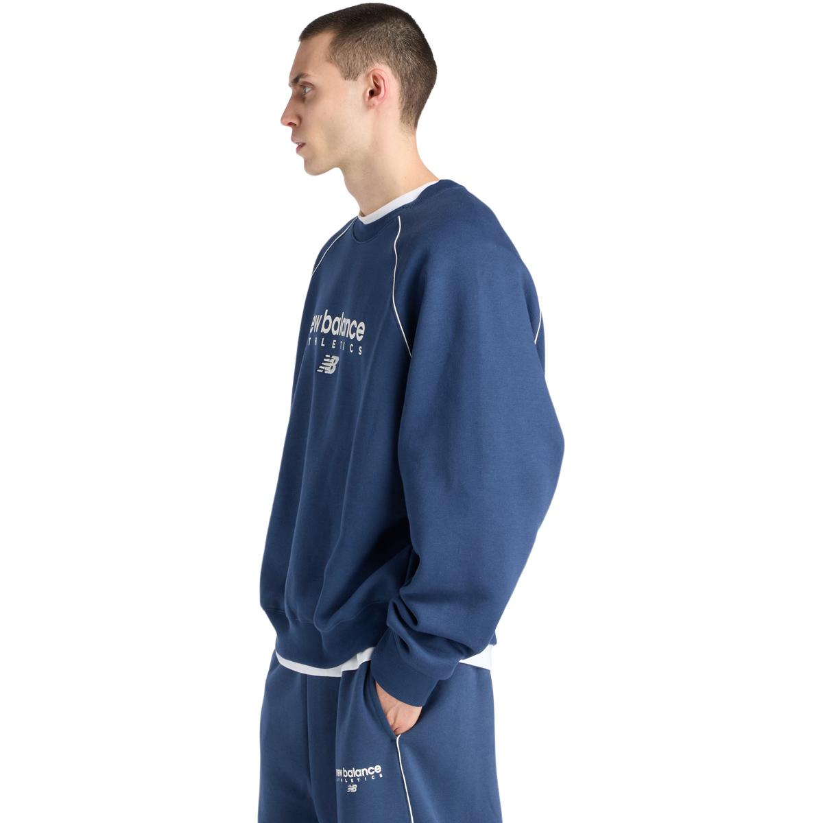 New Balance Linear Graphic Sweatshirt Herre Navy