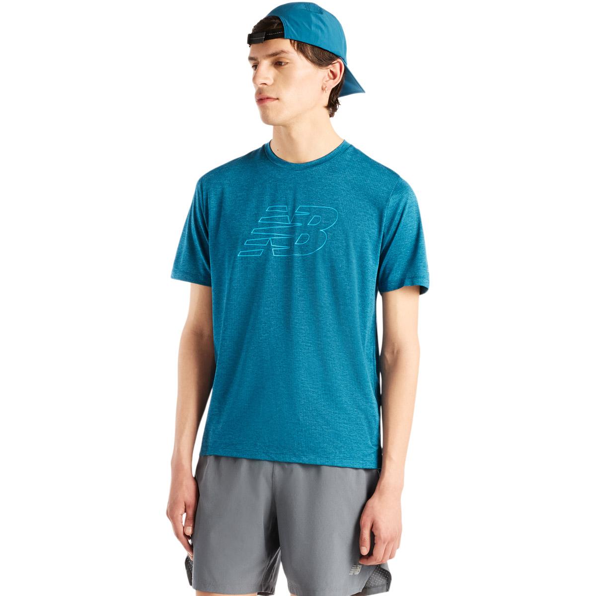 New Balance Athletics Graphic Løpe T-skjorte Herre STREAMSONG