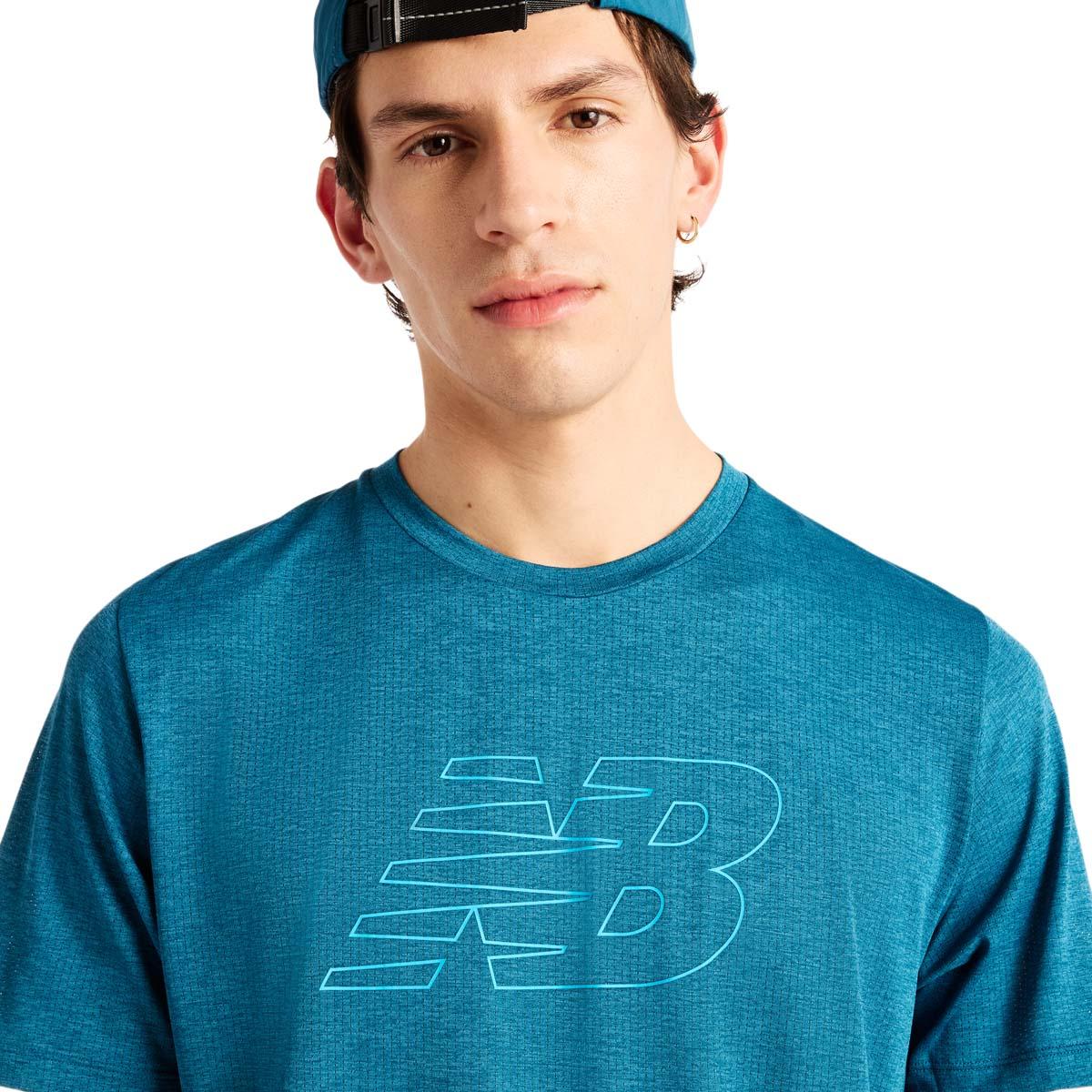 New Balance Athletics Graphic Løpe T-skjorte Herre STREAMSONG