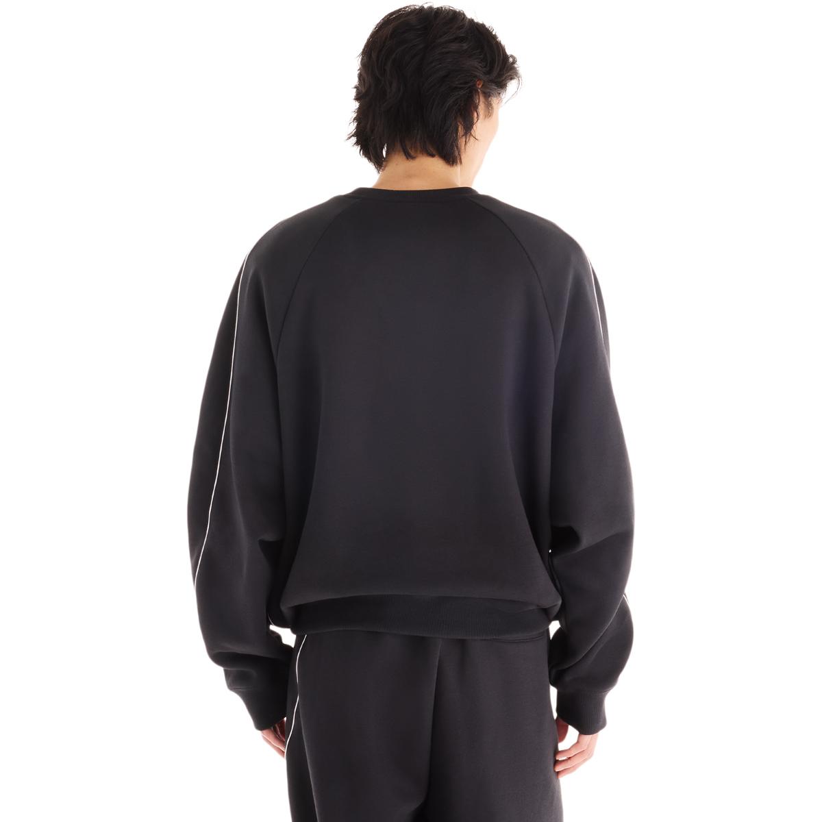 New Balance Trackside Crew Sweatshirt Herre BLACK
