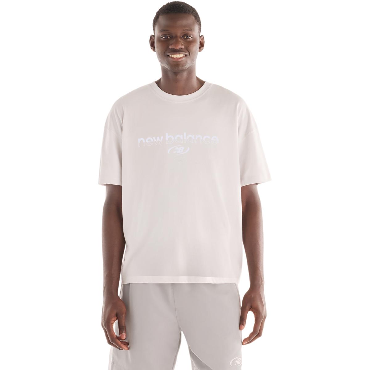 New Balance Trackside T-skjorte Herre GREY MATTER