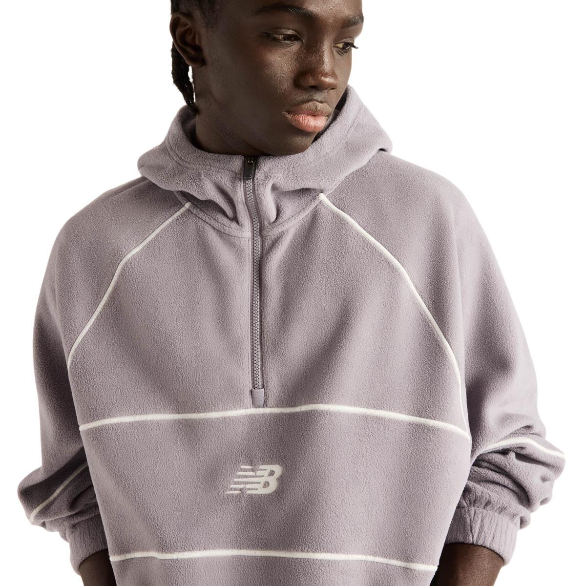 New Balance Trackside Polar Hoodie Fleecetrøye Herre OFF-LINE GREY