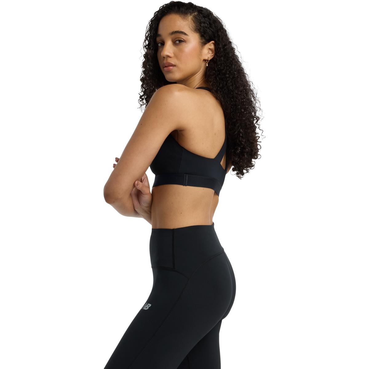New Balance Essential Medium Support Sports BH Dame Black