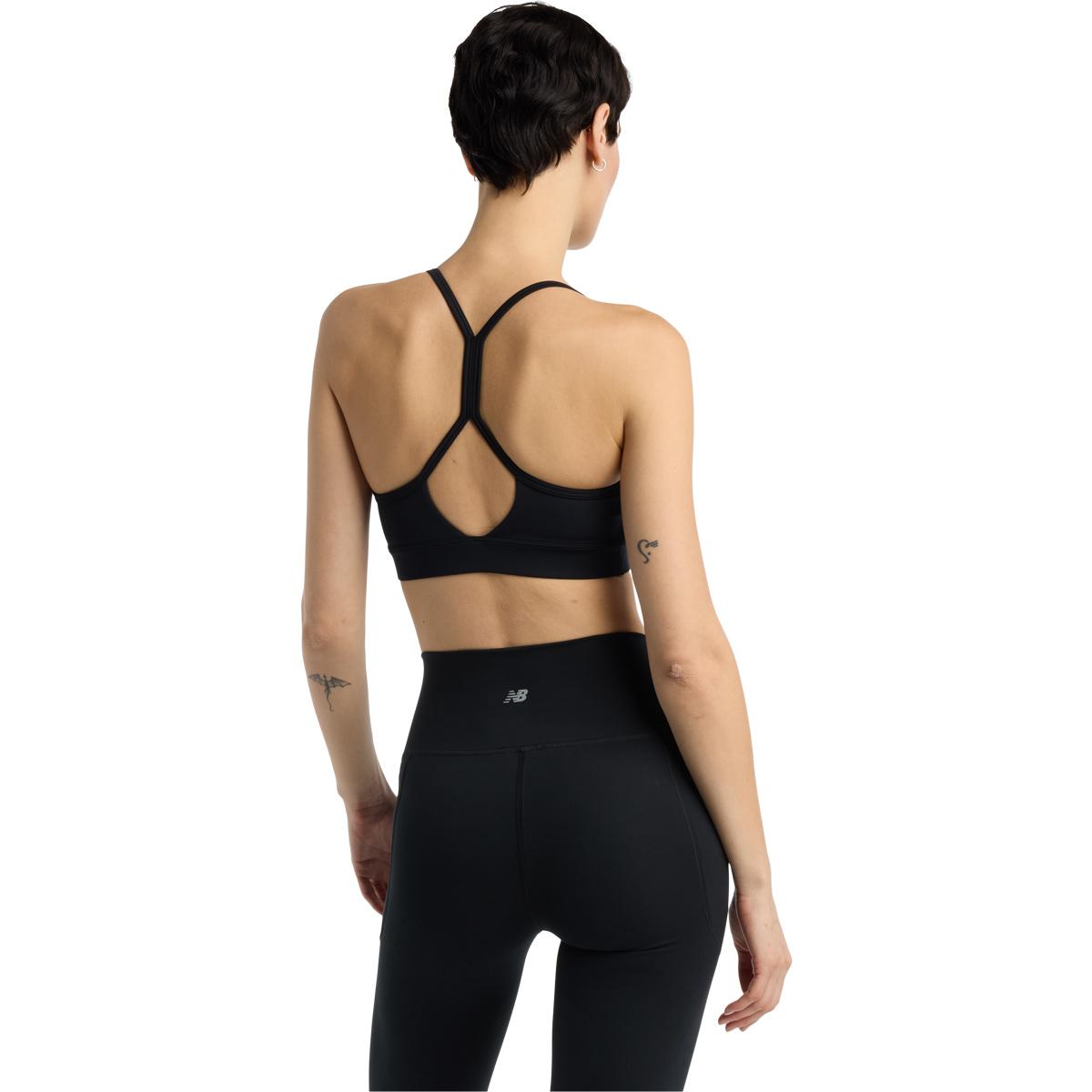 New Balance Essential Yoga Light Support Sports BH Dame Black