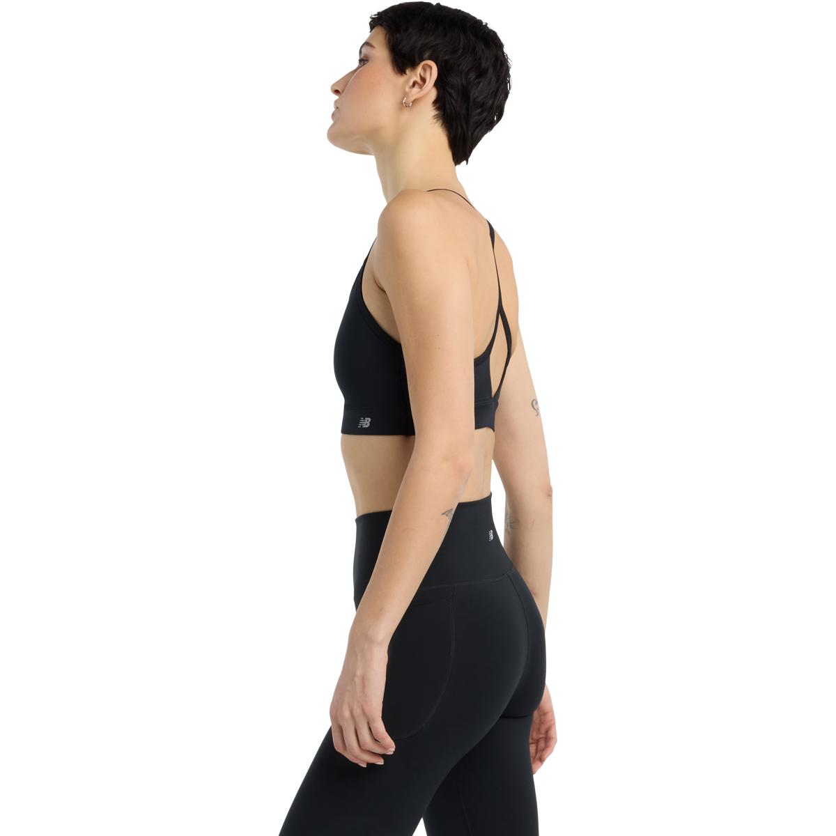 New Balance Essential Yoga Light Support Sports BH Dame Black