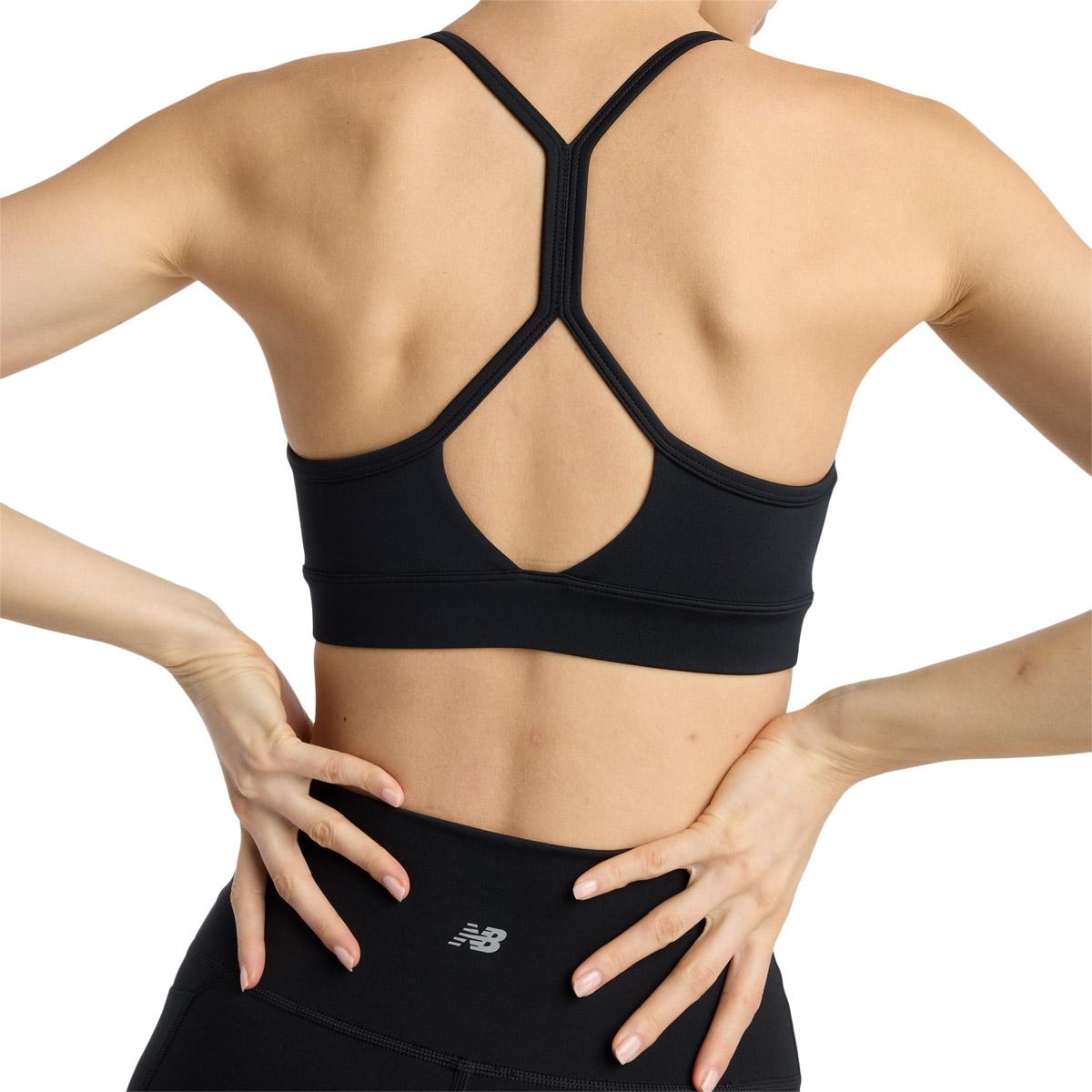 New Balance Essential Yoga Light Support Sports BH Dame Black