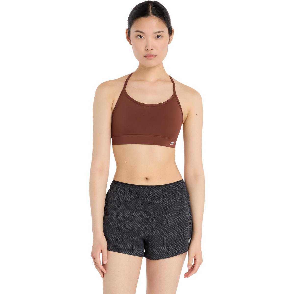 New Balance Essential Yoga Light Support Sports BH Dame Red