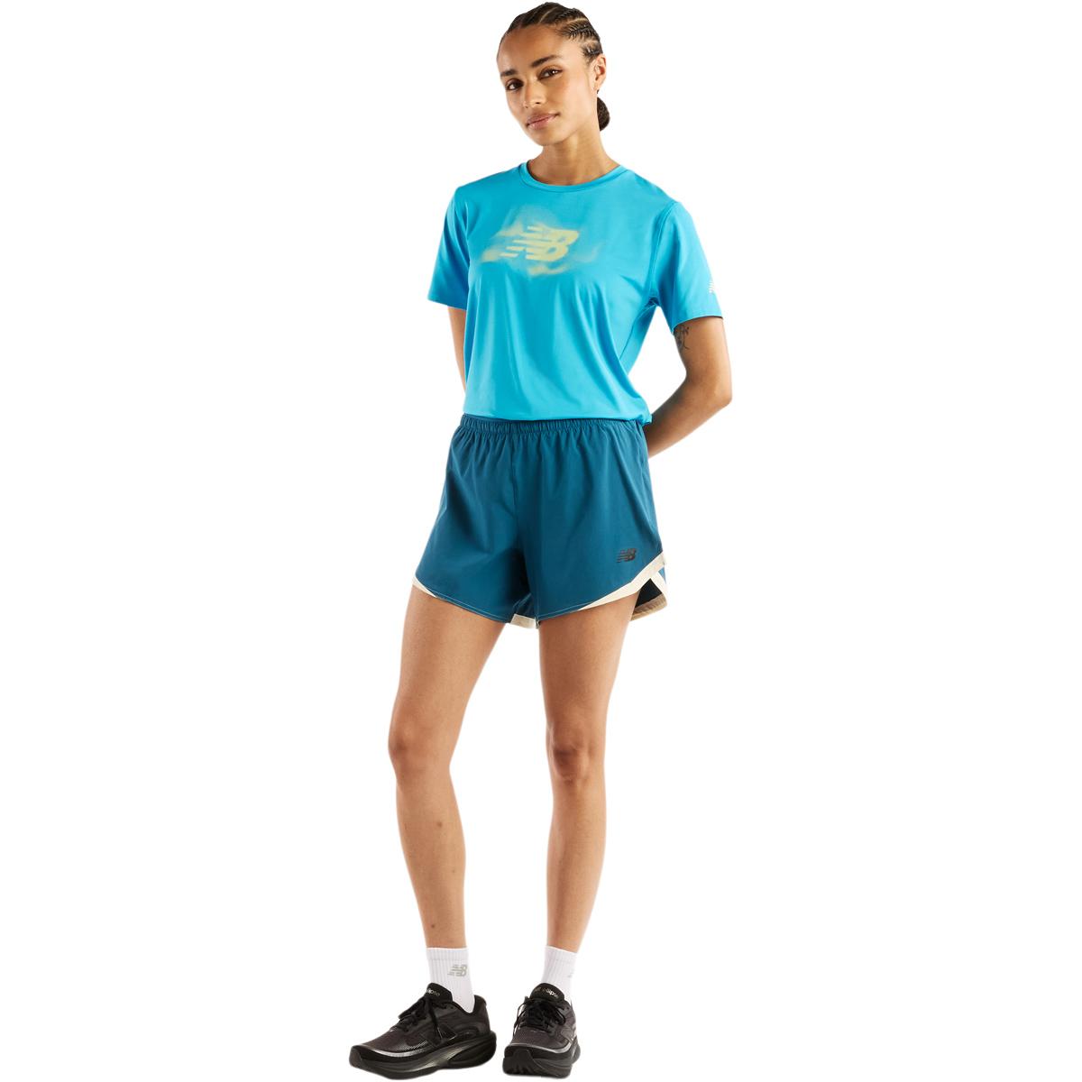 New Balance Athletics Run 5" Løbeshorts Dame STREAMSONG