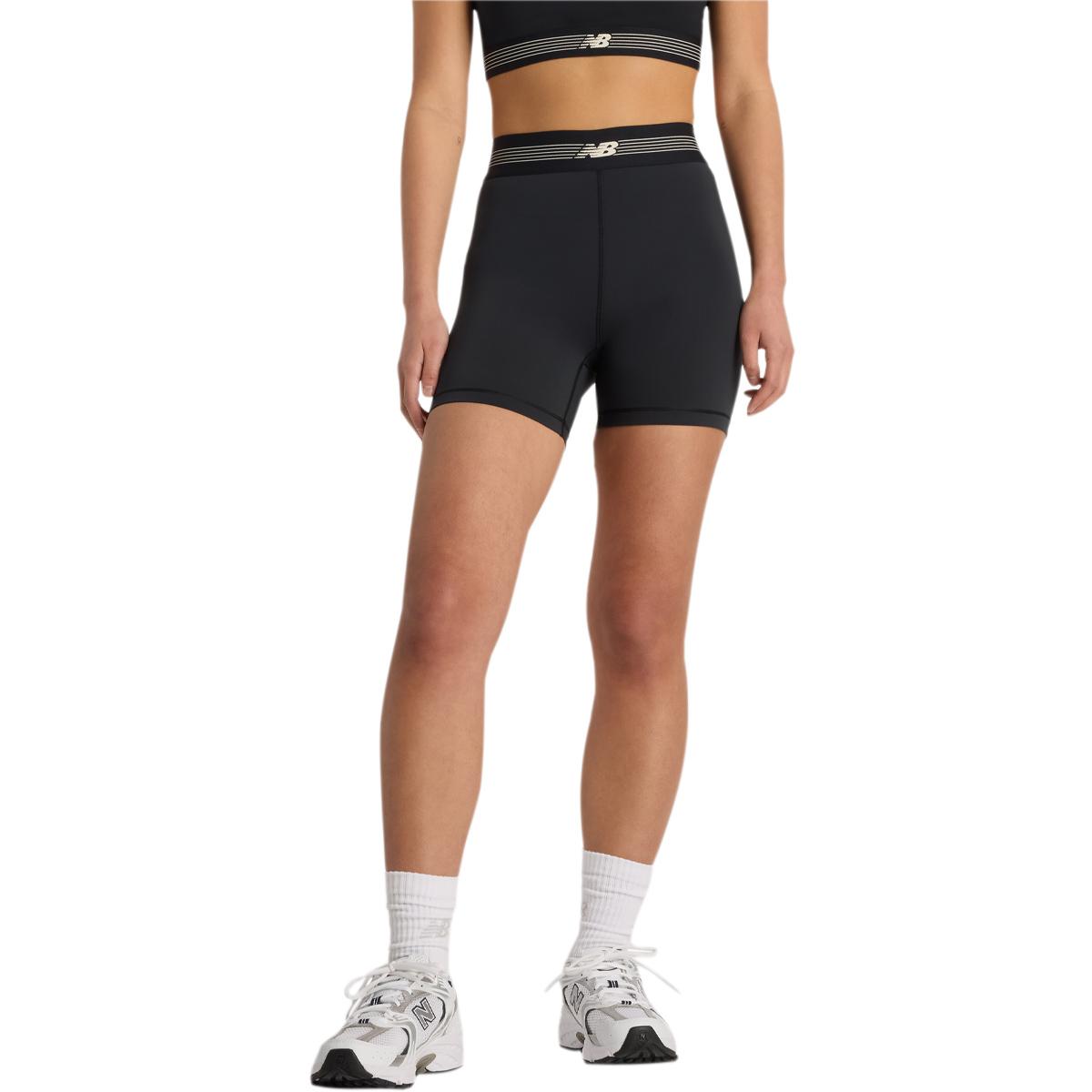 New Balance AC Fitted Korte Træningstights Dame BLACK