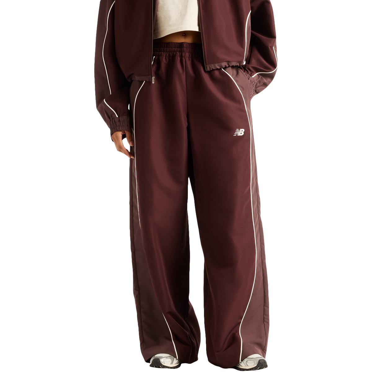 New Balance Trackside Woven Track Pants Dame CHERRY LEATHER