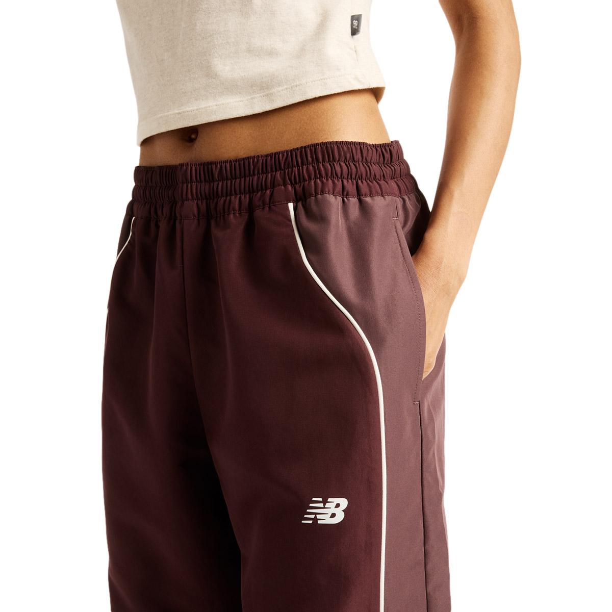 New Balance Trackside Woven Track Pants Dame CHERRY LEATHER