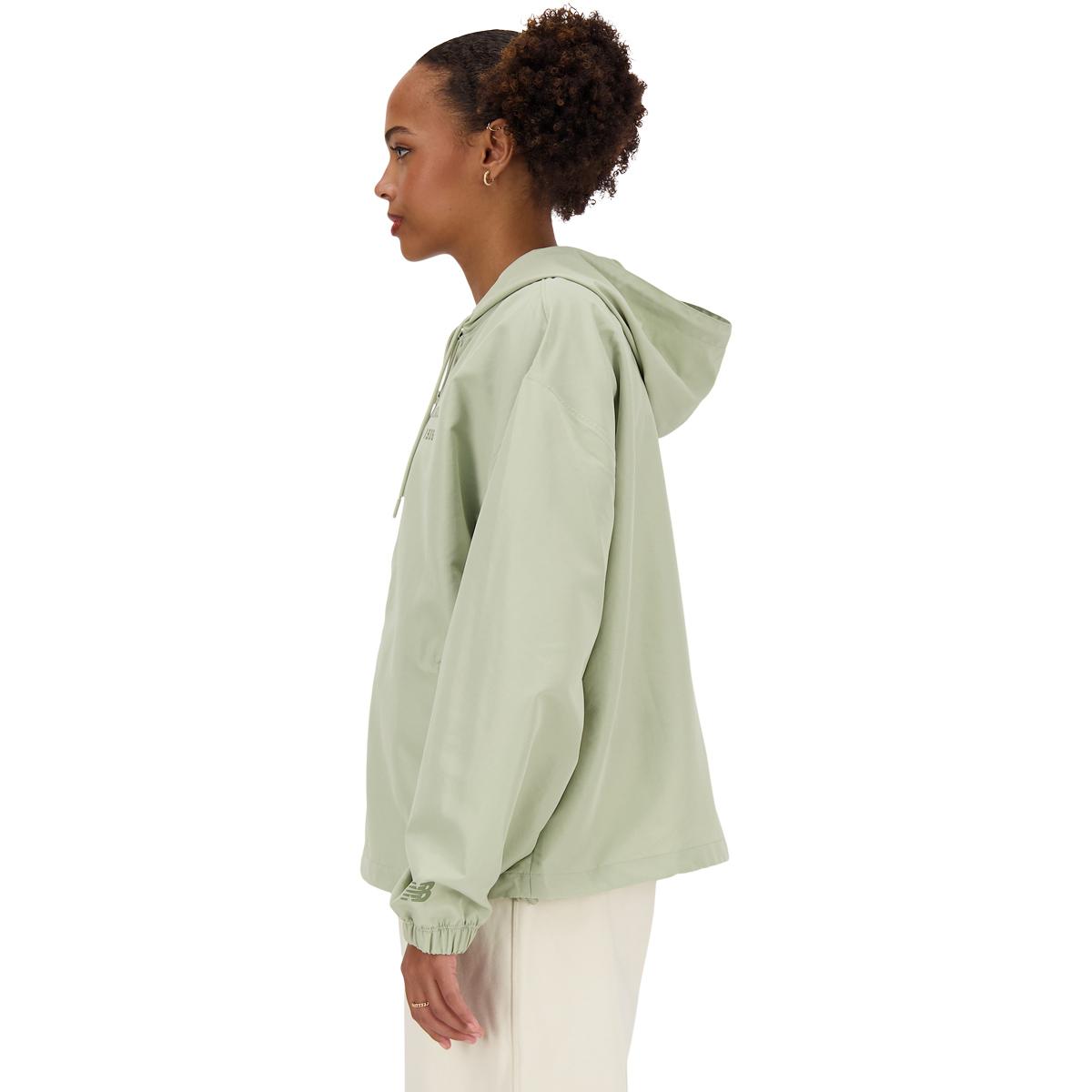New Balance Iconic Collegiate Woven Jakke Dame OLIVINE