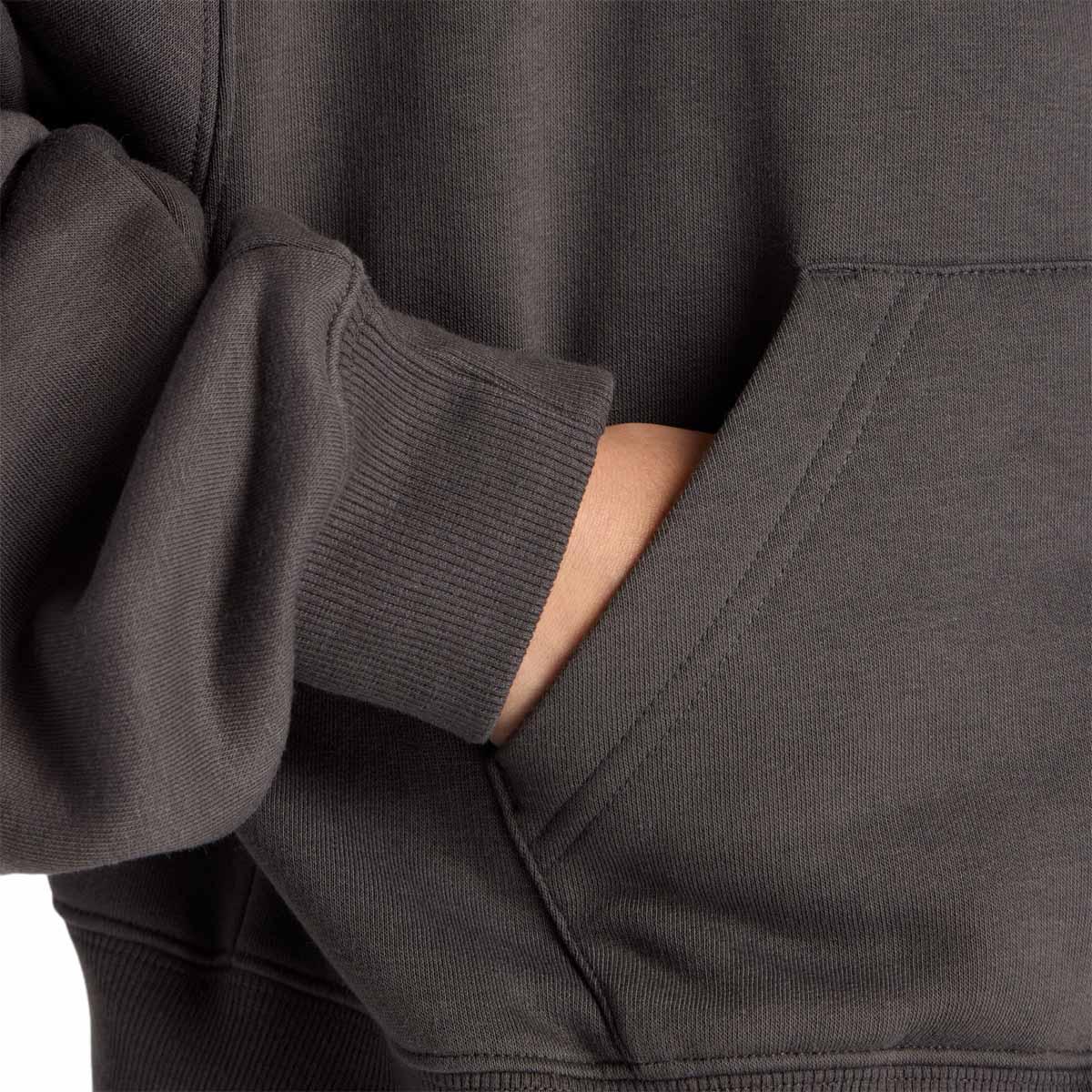 New Balance Linear Heritage Fleece Full Zip Hættetrøje Dame Charcoal