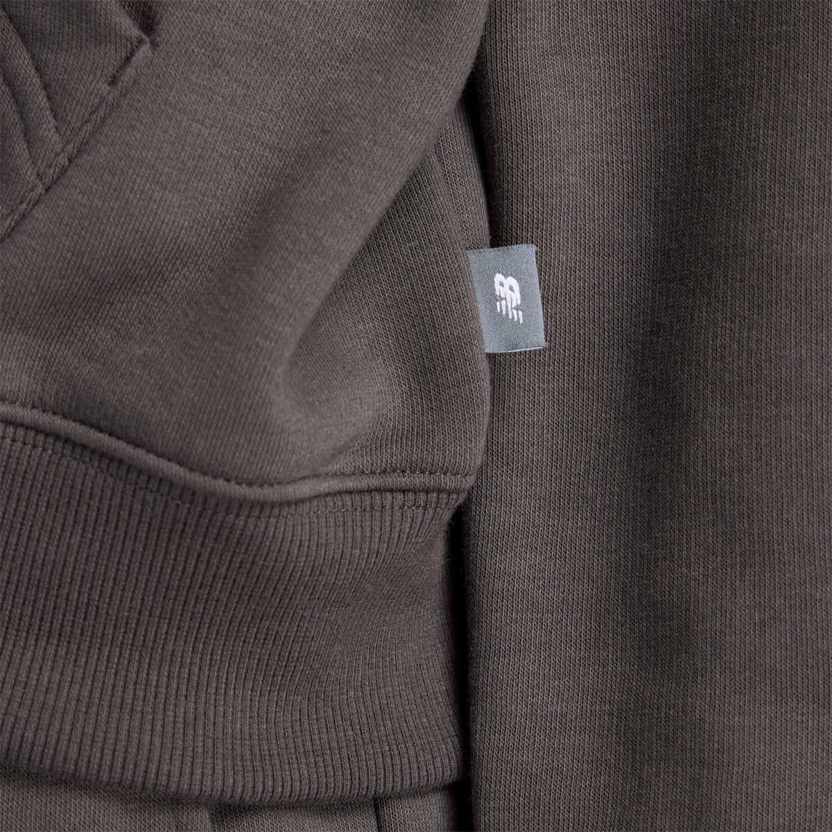 New Balance Linear Heritage Fleece Full Zip Hættetrøje Dame Charcoal
