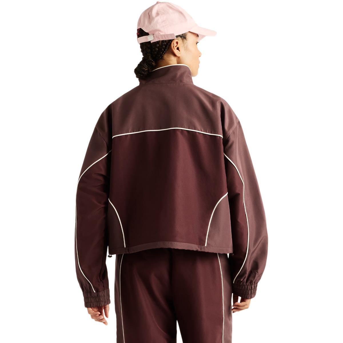 New Balance Trackside Woven Track Top Dame CHERRY LEATHER