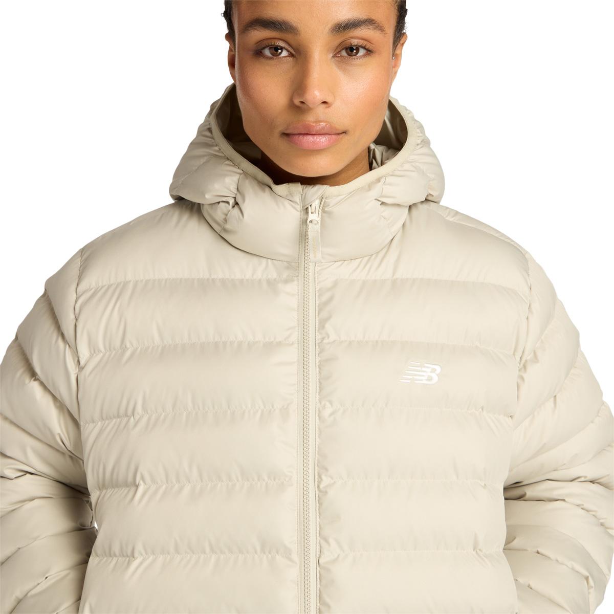 New Balance Essentials Puffer Dynejakke Dame Offwhite