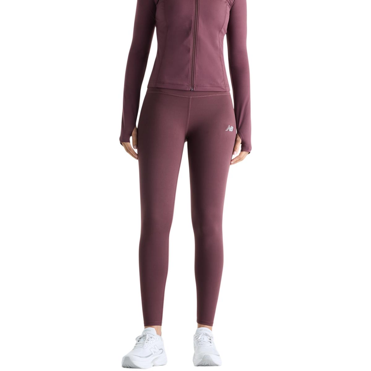 New Balance Harmony High Rise Løbetights Dame CHERRY LEATHER