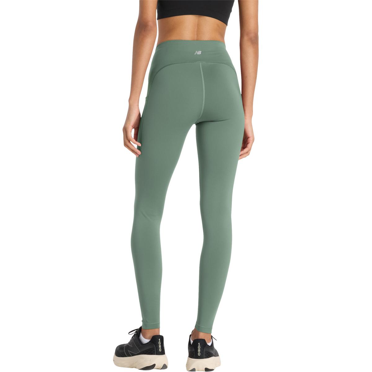 New Balance Sleek Pocket High Waist Træningstights Dame DARK JUNIPER