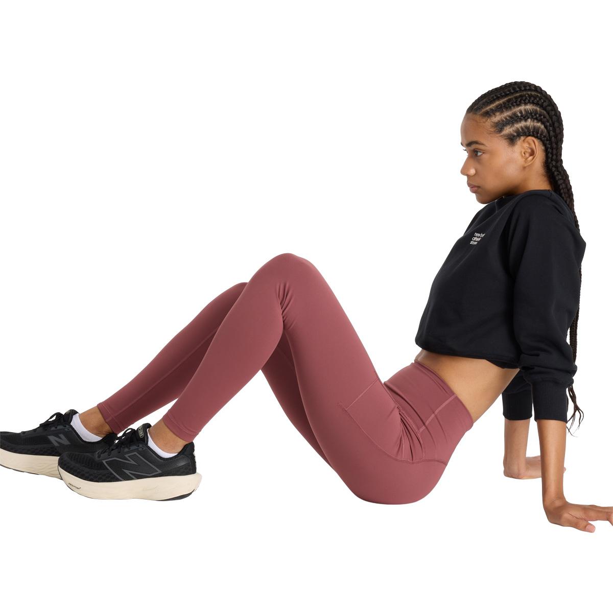 New Balance Sleek Pocket High Waist Træningstights Dame Wad