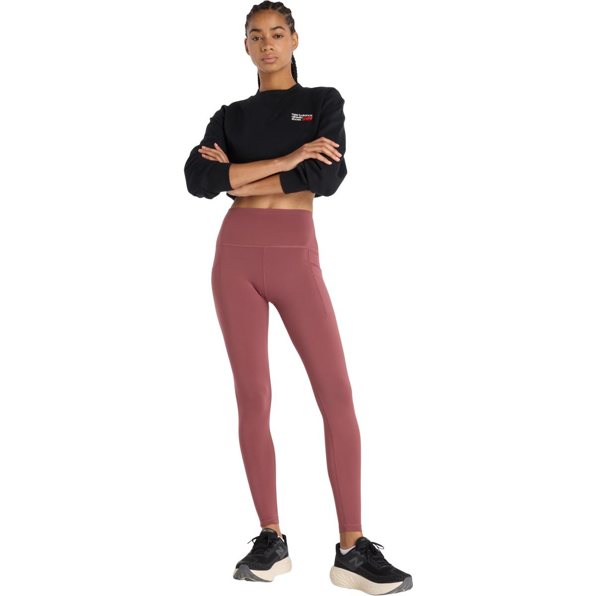 New Balance Sleek Pocket High Waist Træningstights Dame Wad