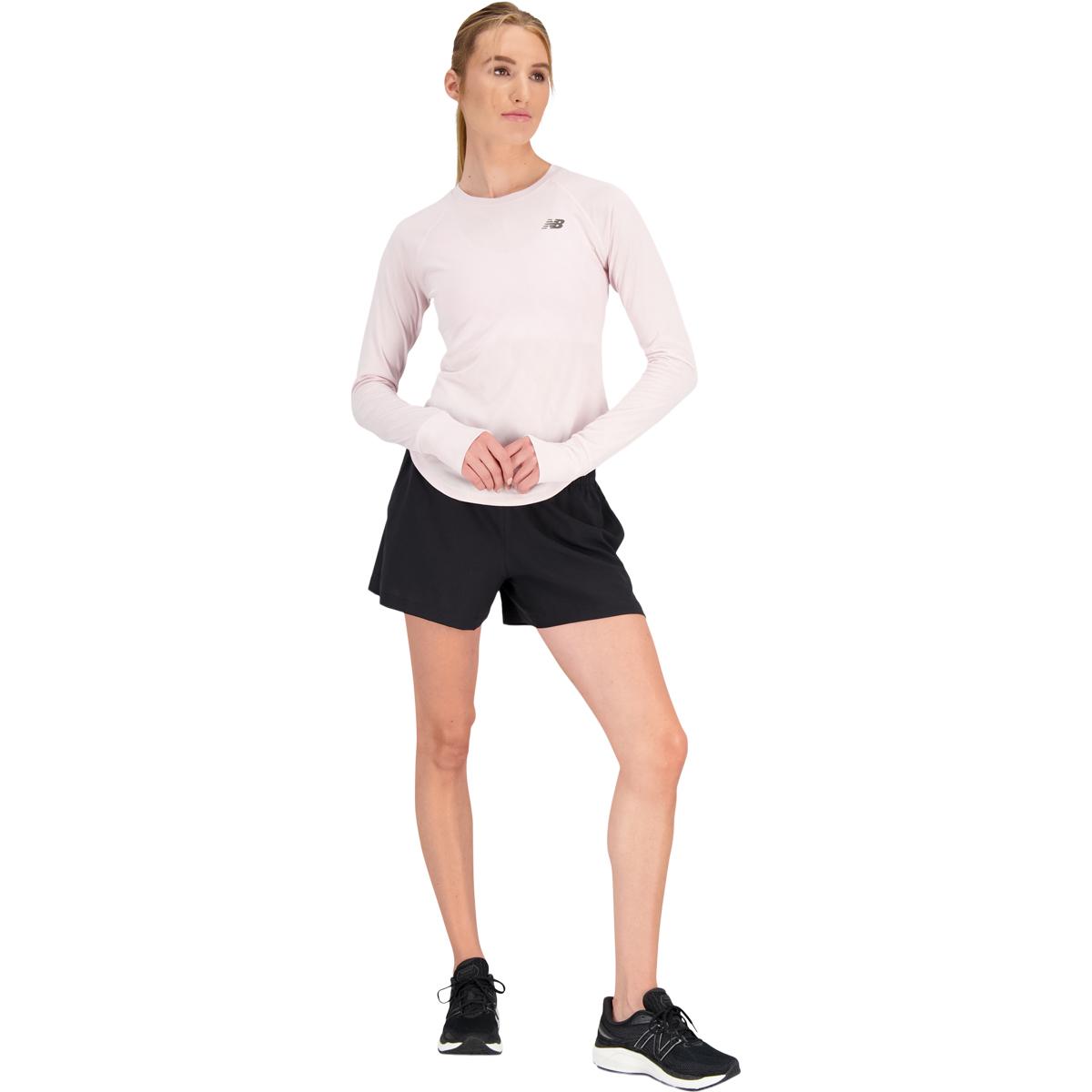 New Balance Q Speed Jacquard Langærmet Løbe T-shirt Dame STONE PINK