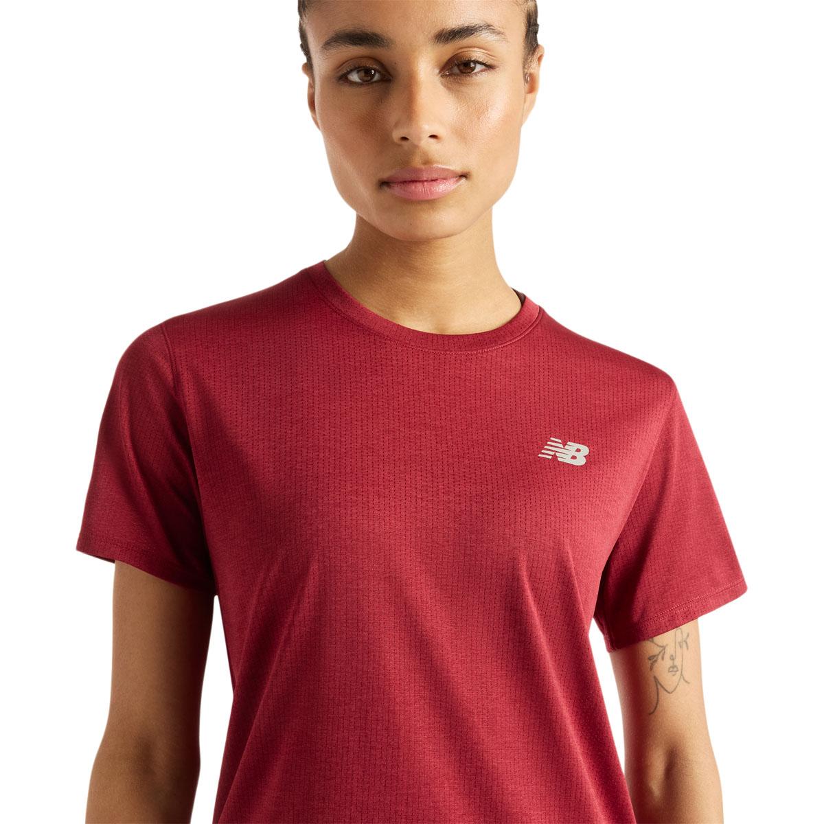New Balance Athletics Løpe T-skjorte Dame PODIUM RED