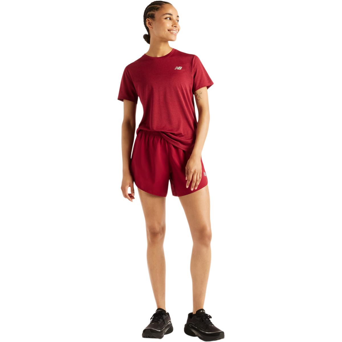 New Balance Athletics Løpe T-skjorte Dame PODIUM RED