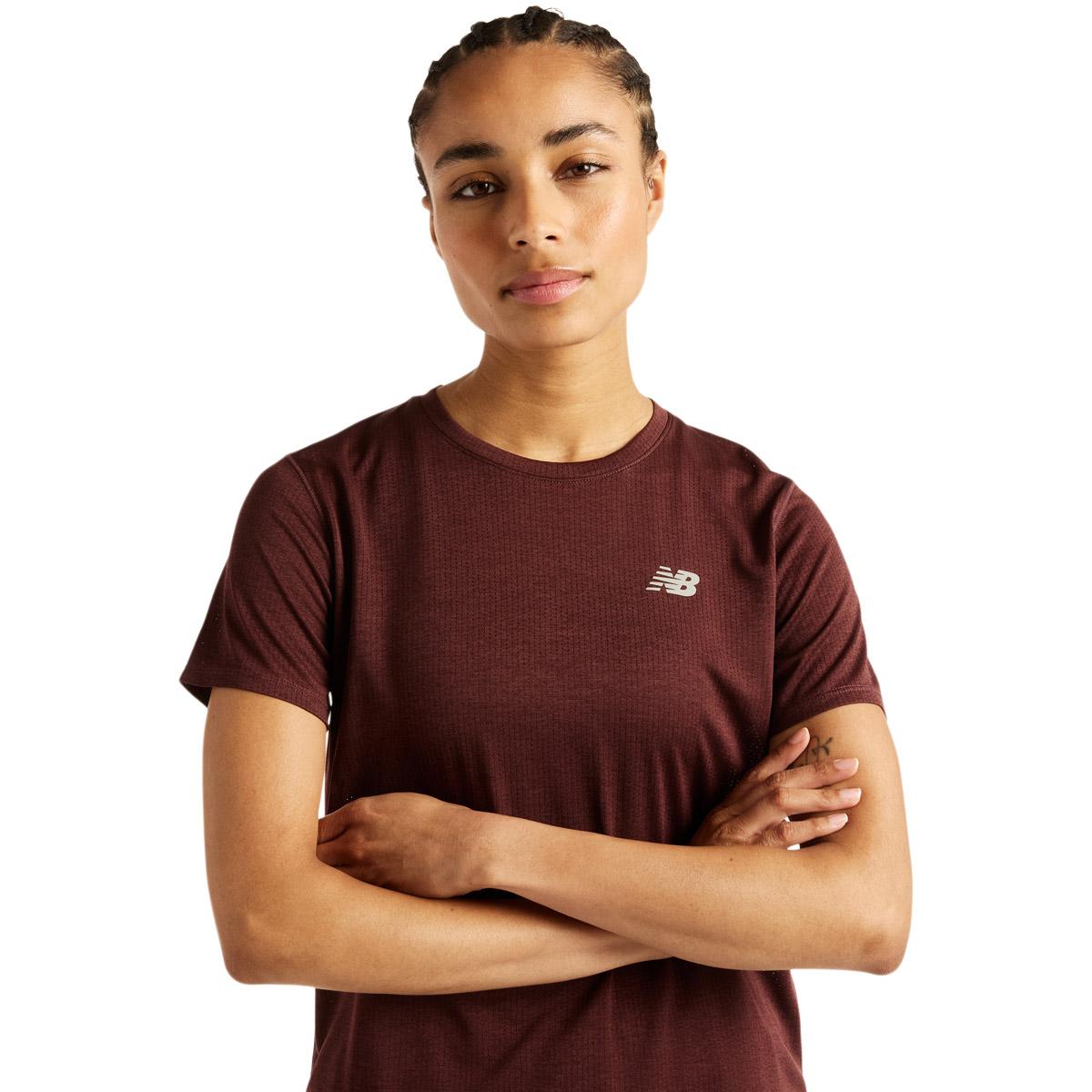 New Balance Athletics Løbe T-shirt Dame CHERRY LEATHER