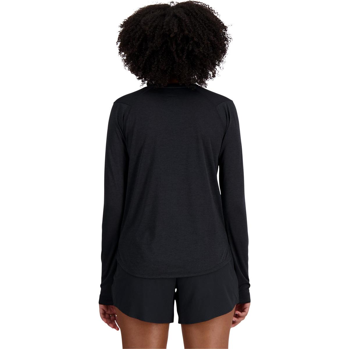 New Balance Athletics Langærmet Løbe T-shirt Dame BKHEATHR
