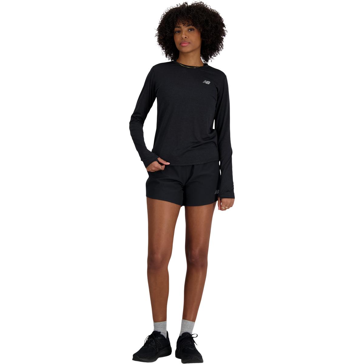New Balance Athletics Langærmet Løbe T-shirt Dame BKHEATHR