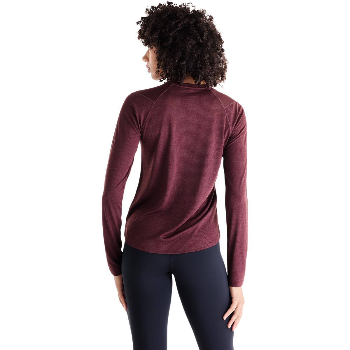 New Balance Athletics Langærmet Løbe T-shirt Dame CHERRY LEATHER