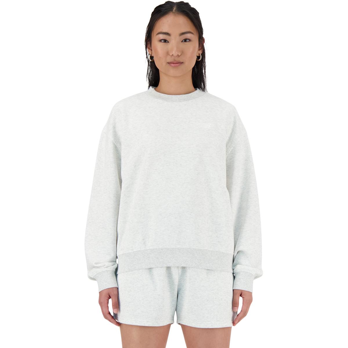 New Balance Small Logo French Terry Sweatshirt Dame ASH HEATHER