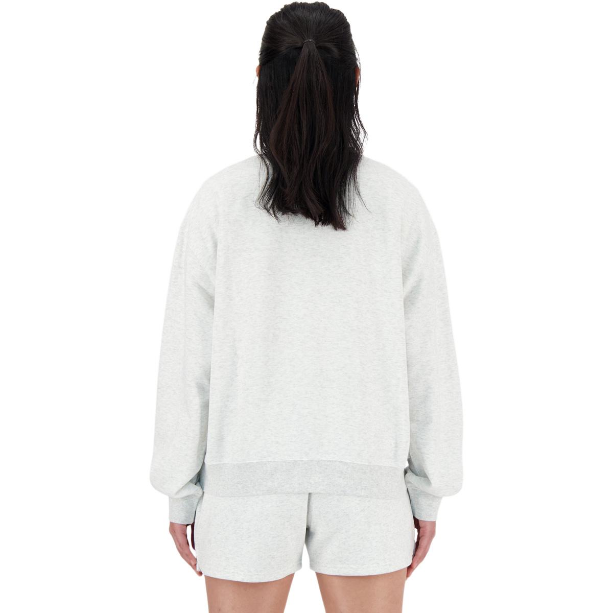 New Balance Small Logo French Terry Sweatshirt Dame ASH HEATHER