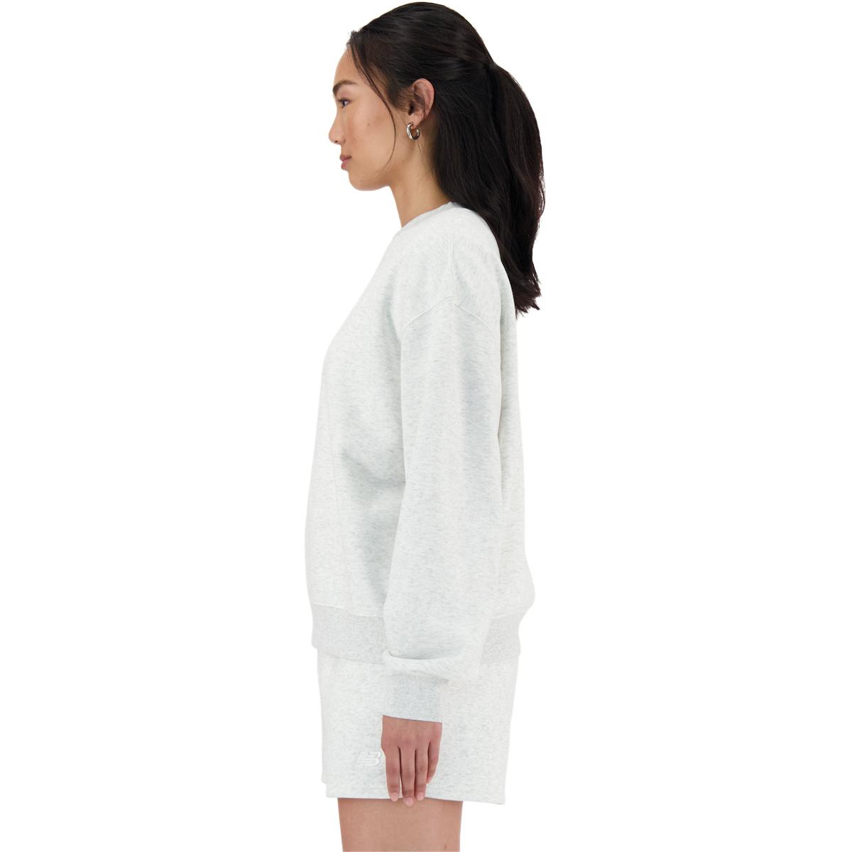 New Balance Small Logo French Terry Sweatshirt Dame ASH HEATHER
