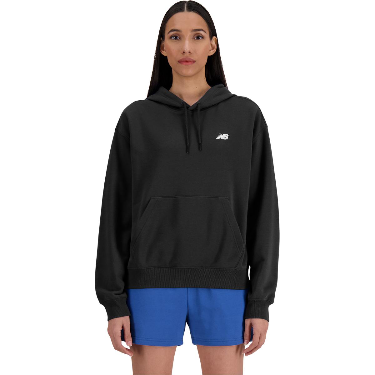 New Balance Small Logo Hættetrøje Dame Black