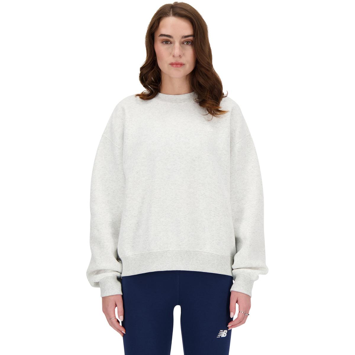 New Balance Small Logo Crew Sweatshirt Dame ASH HEATHER