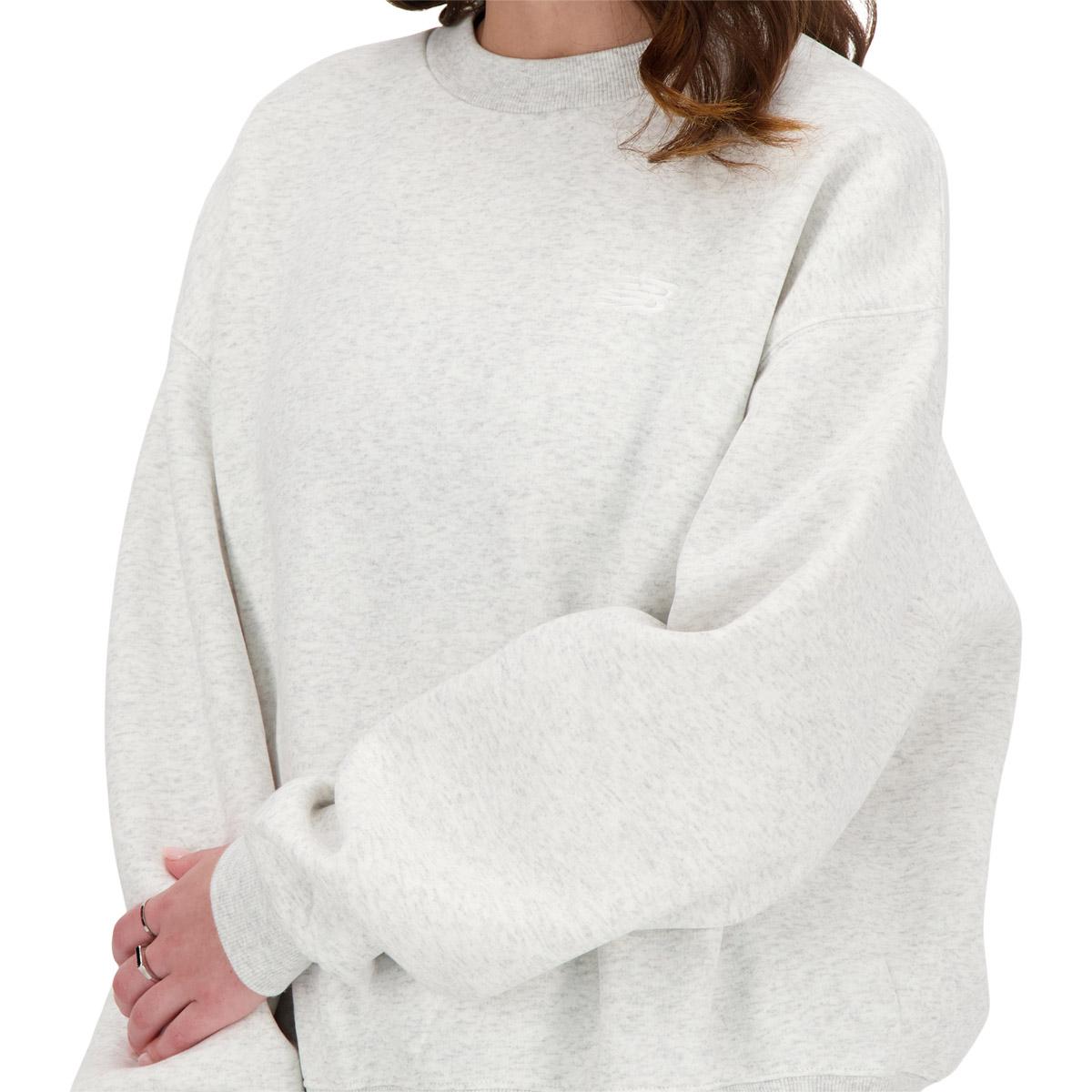 New Balance Small Logo Crew Sweatshirt Dame ASH HEATHER