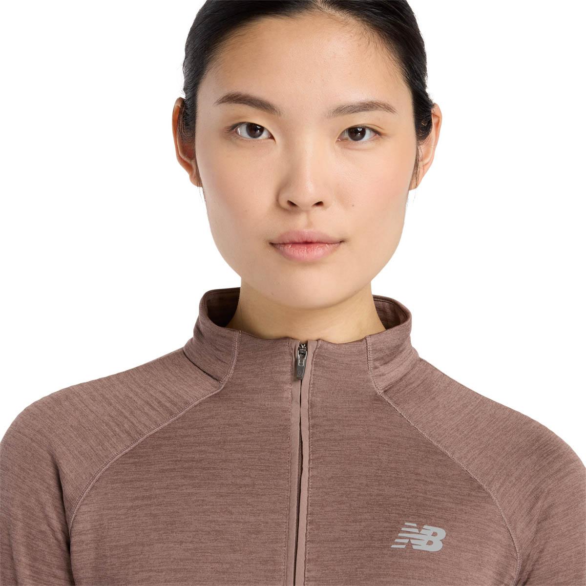New Balance Athletics Heat Grid Half Zip Træningstrøje Dame Rosa