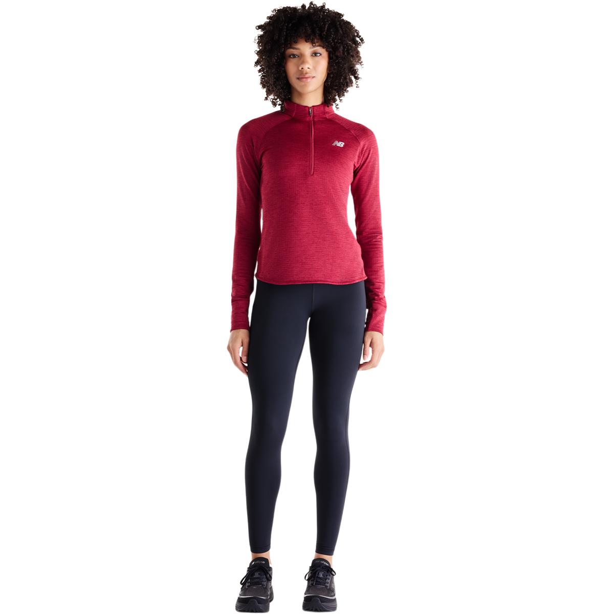 New Balance Athletics Heat Grid Half Zip Treningstrøye Dame PODIUM RED