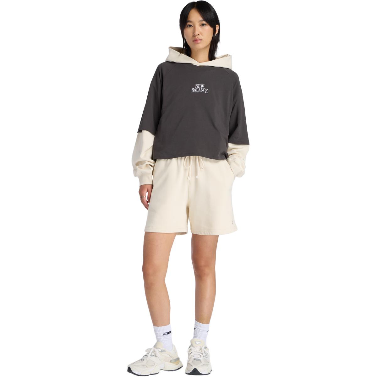 New Balance Linear Heritage Raglan T-shirt Dame Black