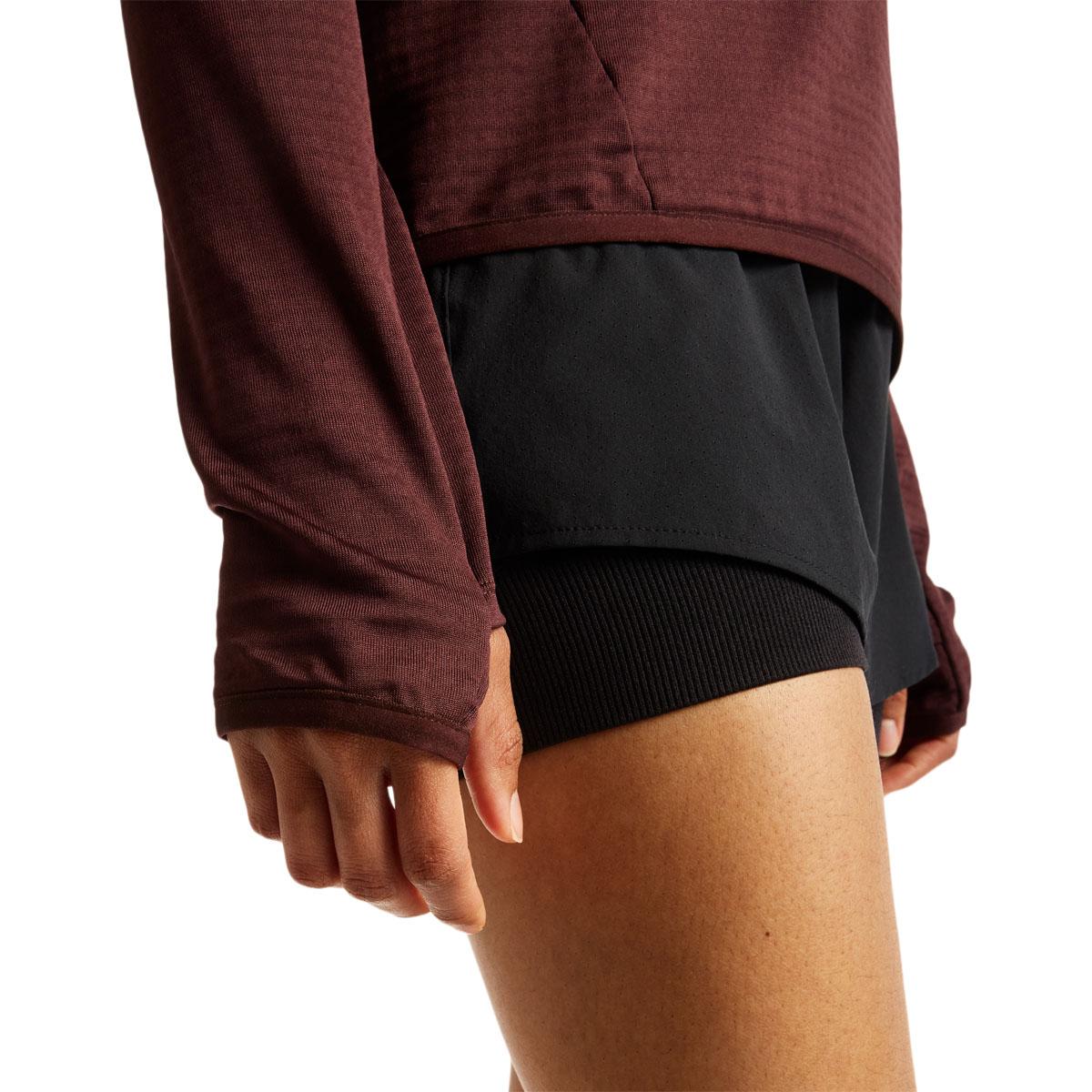 New Balance RC Essential Heat Grid Hoodie Løbetrøje Dame CHERRY LEATHER