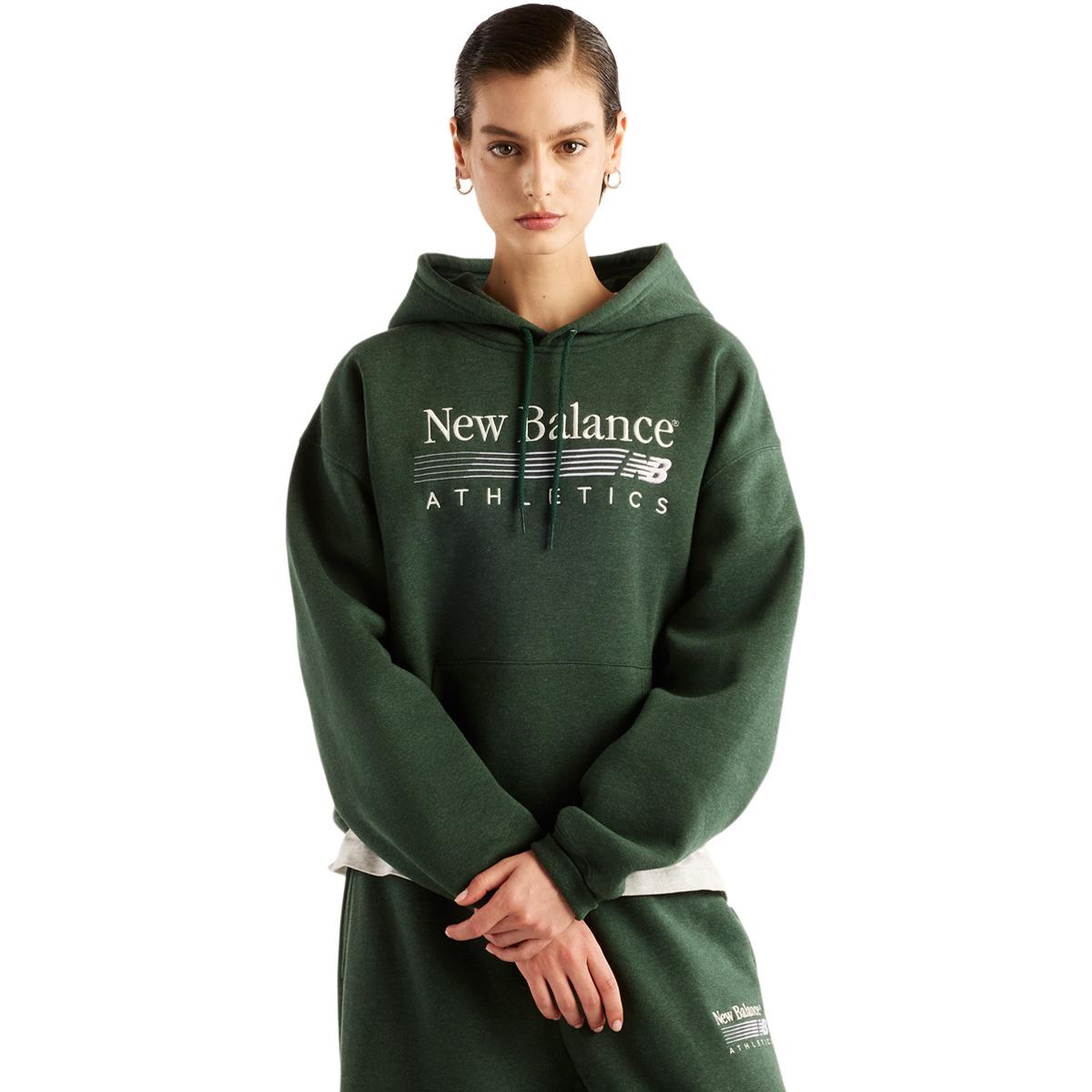 New Balance Trackside Hættetrøje Dame NORDIC GREEN HEATHER