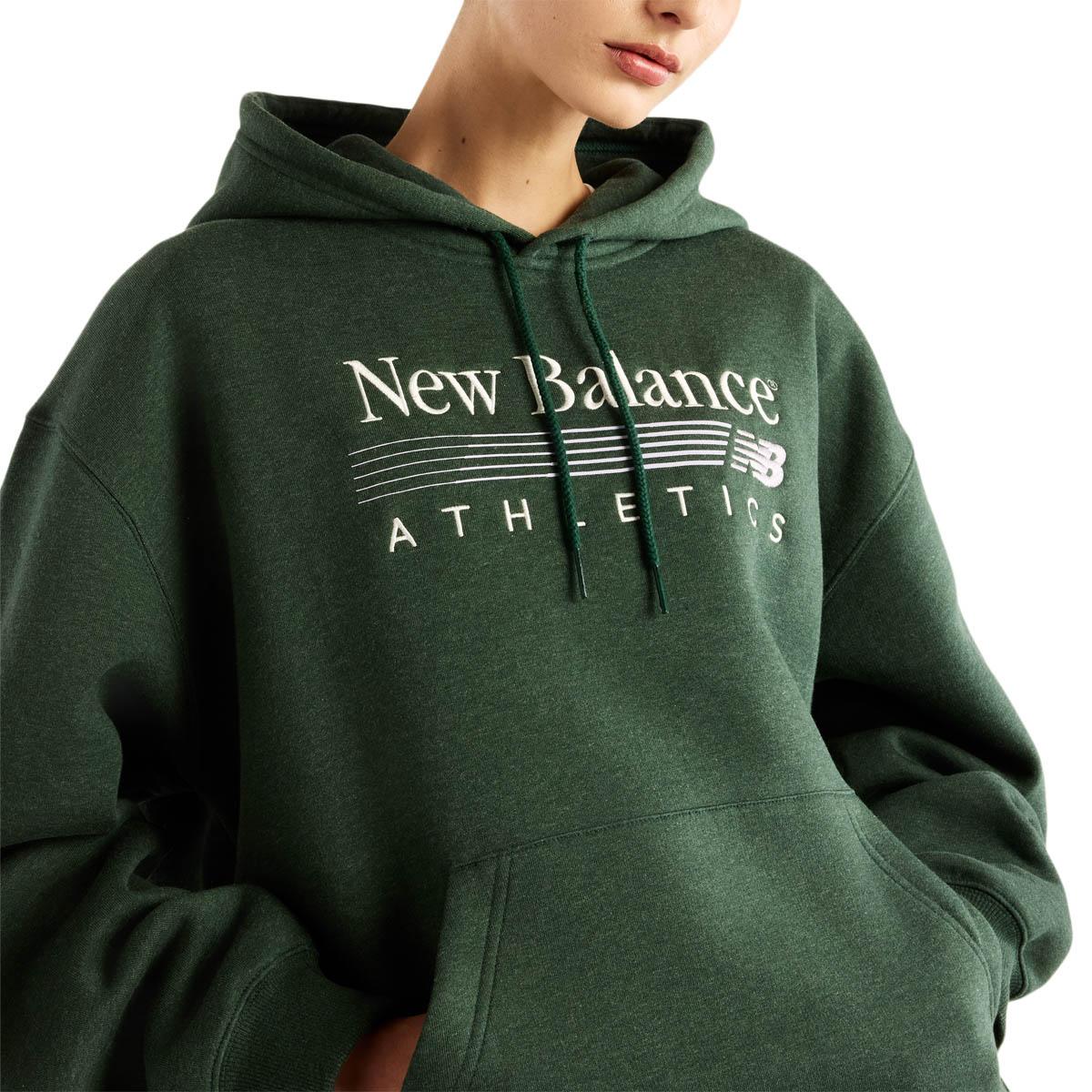New Balance Trackside Hættetrøje Dame NORDIC GREEN HEATHER