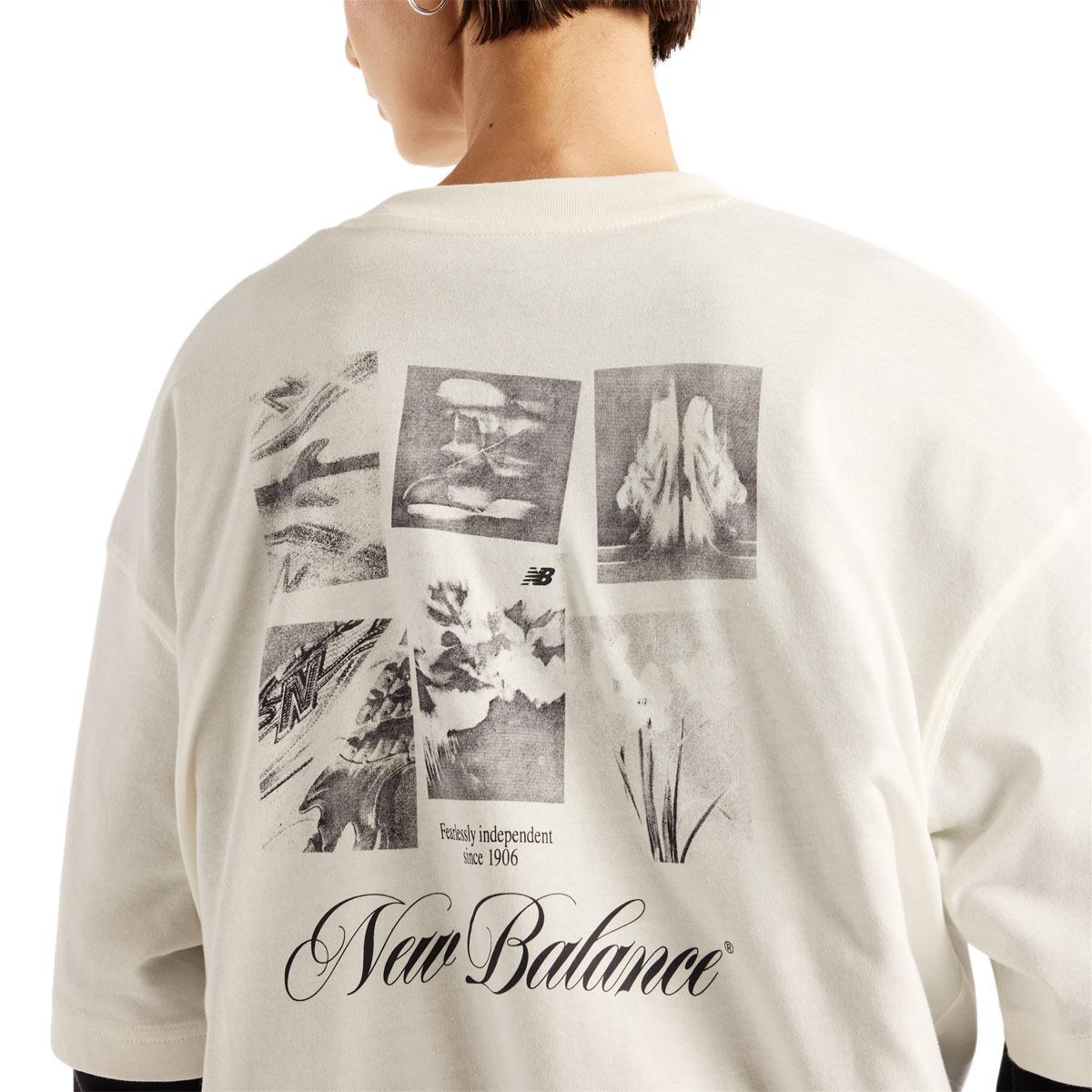 New Balance Pressed Flowers Memories Oversized T-skjorte Dame SEA SALT
