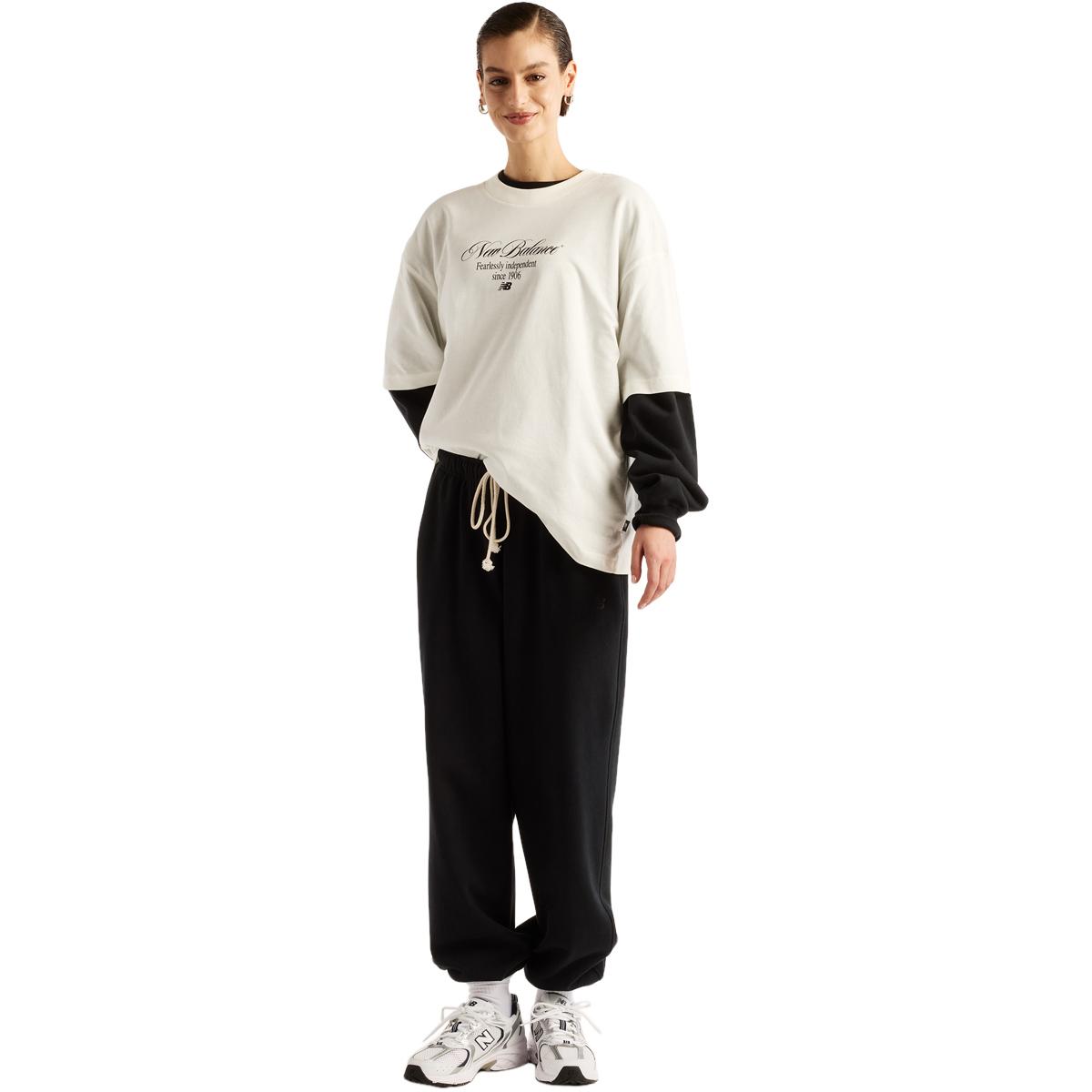 New Balance Pressed Flowers Memories Oversized T-skjorte Dame SEA SALT