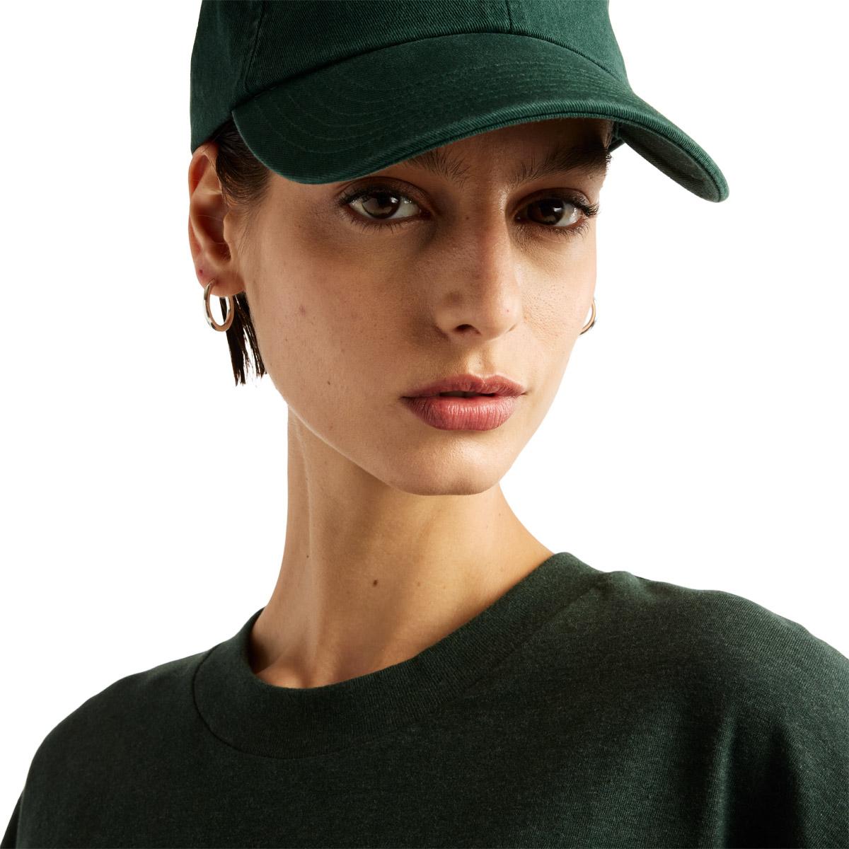 New Balance Trackside Oversized T-skjorte Dame NORDIC GREEN HEATHER