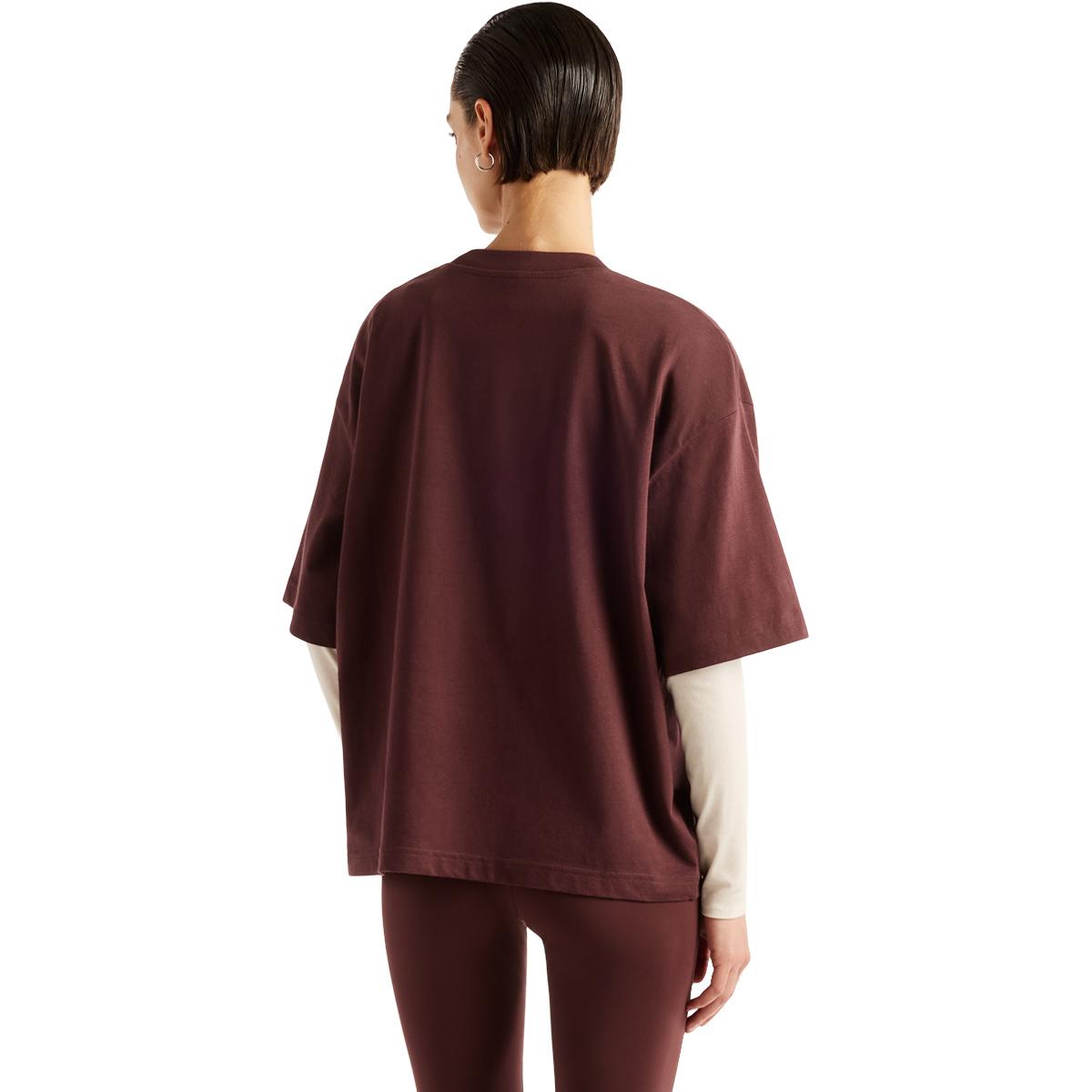 New Balance Trackside Oversized T-skjorte Dame CHERRY LEATHER