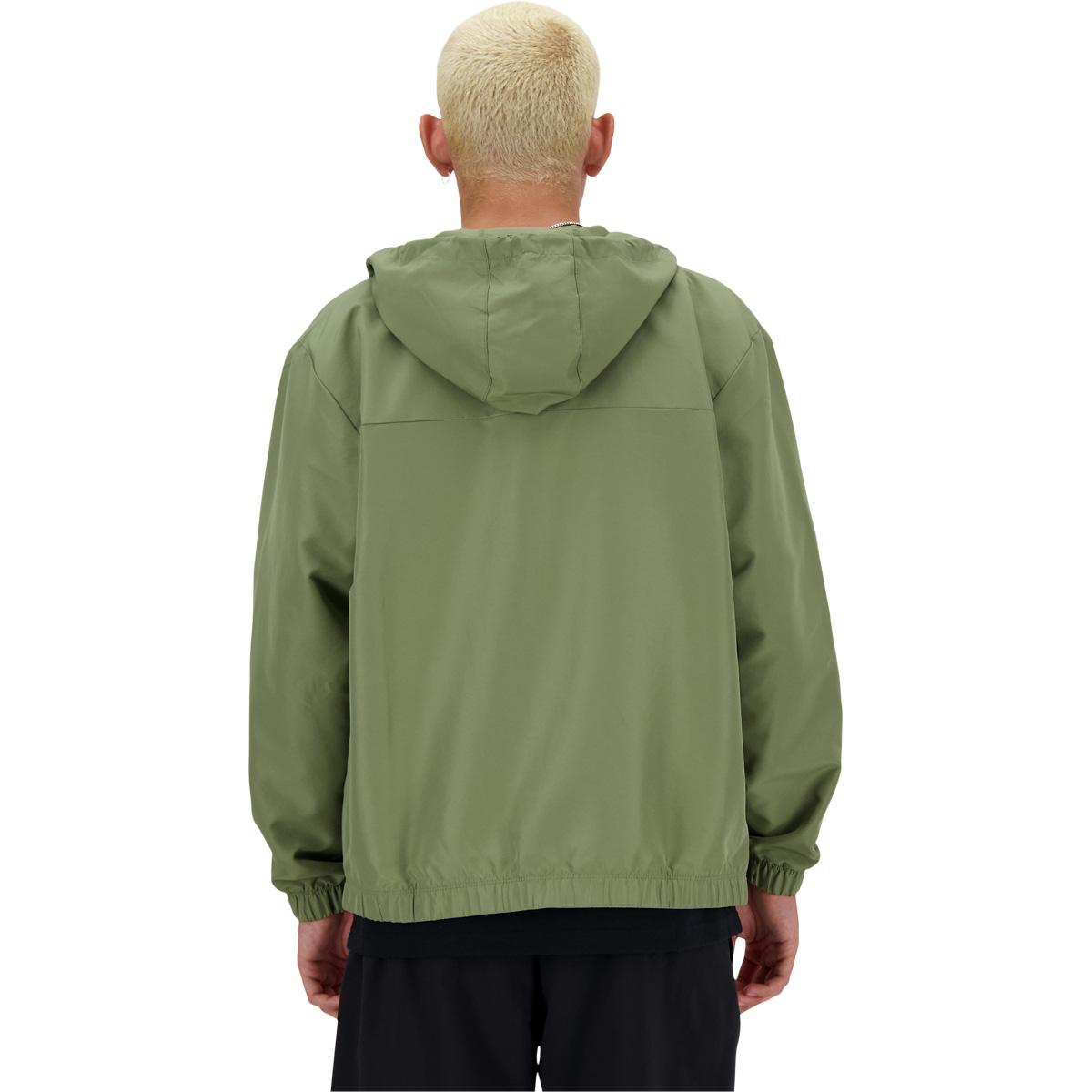 New Balance Graphic Full Zip Woven Jakke Herre DARK OLIVINE