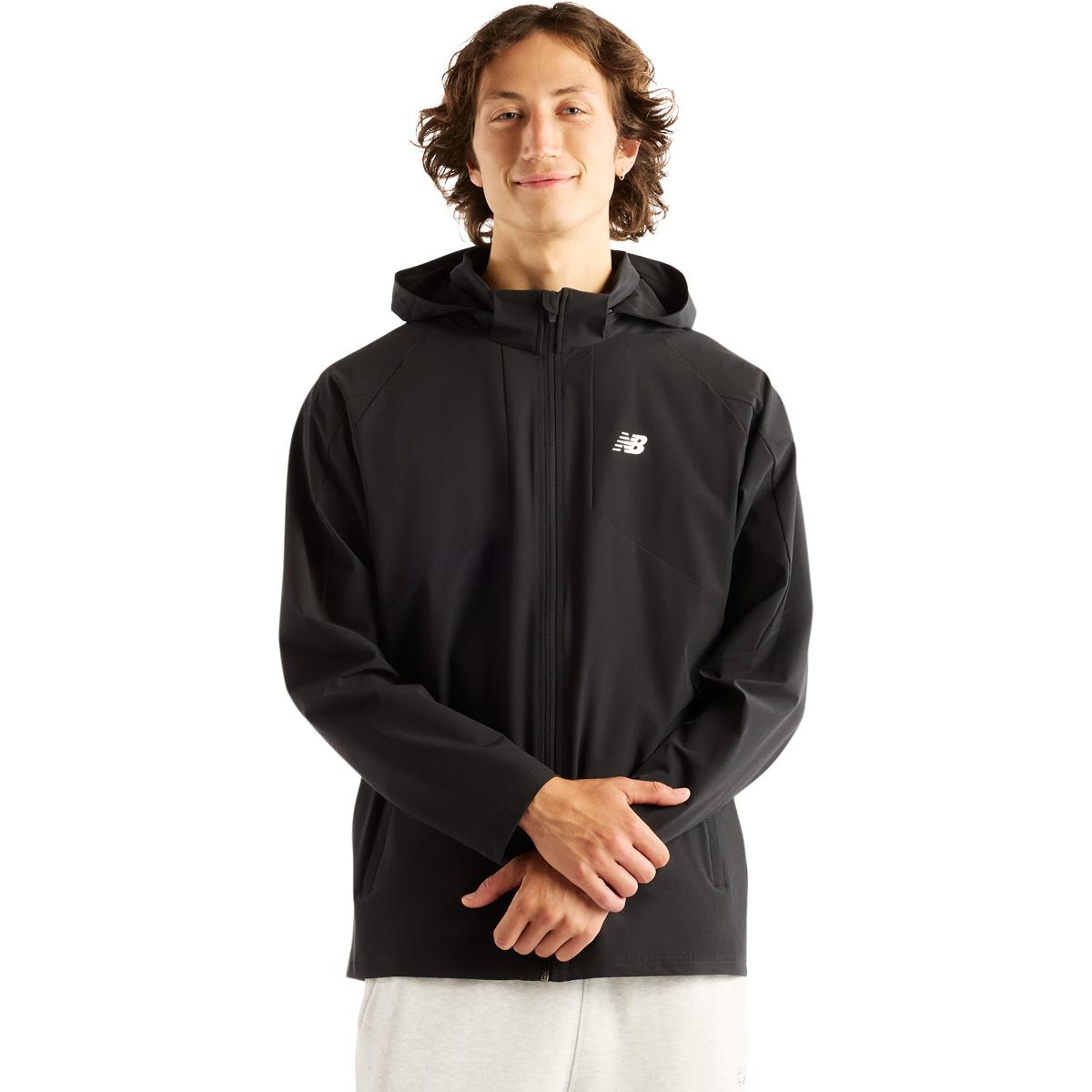 New Balance Utility Stretch Woven Jakke Herre BLACK